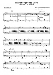Sheet music, chords Glenn Miller - Chattanooga Choo Choo