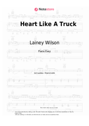 Sheet music, chords Lainey Wilson - Heart Like A Truck
