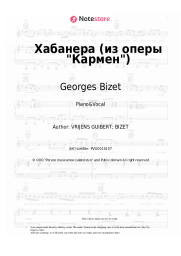 Sheet music, chords Georges Bizet - Habanera (from the opera Carmen)
