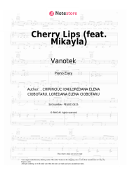Sheet music, chords Vanotek - Cherry Lips (feat. Mikayla)