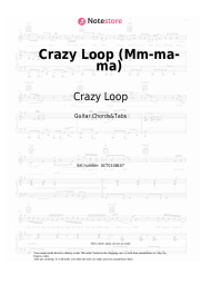 Sheet music, chords Crazy Loop - Crazy Loop (Mm-ma-ma)