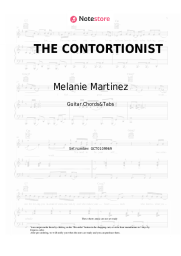 Sheet music, chords Melanie Martinez - THE CONTORTIONIST