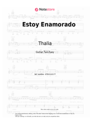 Sheet music, chords Thalia, Pedro Capó - Estoy Enamorado