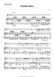 Sheet music, chords Juli - Perfekte Welle
