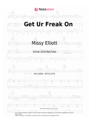 Sheet music, chords Missy Elliott - Get Ur Freak On