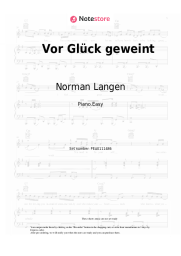 undefined Norman Langen - Vor Glück geweint