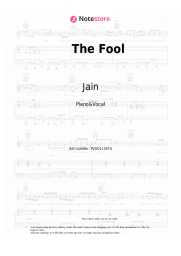 Sheet music, chords Jain - The Fool
