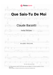 undefined Claude Barzotti - Que Sais-Tu De Moi