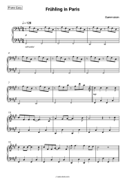 Sheet music, chords Rammstein - Frühling in Paris