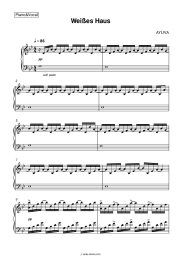 Sheet music, chords AYLIVA - Weißes Haus
