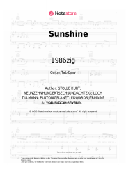 Sheet music, chords 1986zig - Sunshine