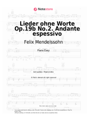undefined Felix Mendelssohn - Lieder ohne Worte Op.19b No.2. Andante espessivo