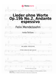 undefined Felix Mendelssohn - Lieder ohne Worte Op.19b No.2. Andante espessivo