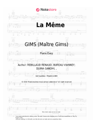 Sheet music, chords GIMS (Maître Gims), Vianney - La Même