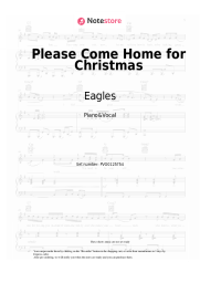 Sheet music, chords Eagles - Please Come Home for Christmas