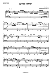 Sheet music, chords Dr. Hook - Sylvia's Mother