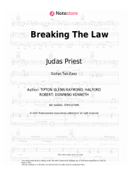 Sheet music, chords Judas Priest - Breaking The Law