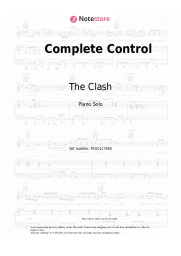 Sheet music, chords The Clash - Complete Control