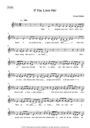 Sheet music, chords Forest Blakk - If You Love Her