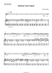 Sheet music, chords Samu Haber - Gimme Your Hand