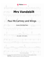 undefined Paul McCartney and Wings, Paul McCartney - Mrs Vandebilt