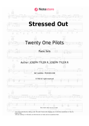 Sheet music, chords Twenty One Pilots -  Stressed Out
