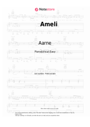 Sheet music, chords Aarne, Big Baby Tape, Toxi$ - Ameli