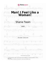 Sheet music, chords Shania Twain - Man! I Feel Like a Woman!