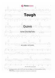 Sheet music, chords Quavo, Lana Del Rey - Tough