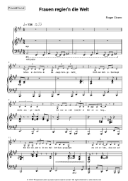Sheet music, chords Roger Cicero - Frauen regier'n die Welt