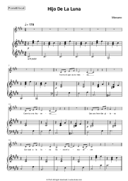 Sheet music, chords Mecano - Hijo De La Luna