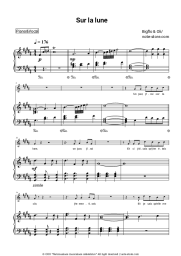 Sheet music, chords Bigflo & Oli - Sur la lune