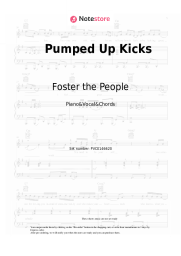 Sheet music, chords Foster the People - Pumped Up Kicks