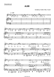 Sheet music, chords Sevdaliza, Pabllo Vittar, Yseult - ALIBI