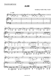 Sheet music, chords Sevdaliza, Pabllo Vittar, Yseult - ALIBI