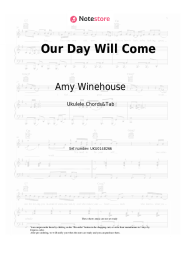 Sheet music, chords Amy Winehouse - Our Day Will Come