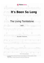 Sheet music, chords The Living Tombstone - It's Been So Long