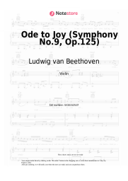 Sheet music, chords Ludwig van Beethoven - Ode to Joy (Symphony No.9, Op.125)