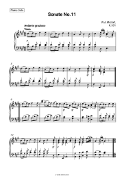 undefined Wolfgang Amadeus Mozart - Sonata No. 11, 1st Movement K. 331