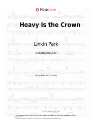 Sheet music, chords Linkin Park - Heavy Is the Crown