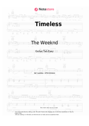 Sheet music, chords The Weeknd, Playboi Carti - Timeless