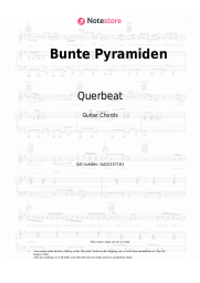 Sheet music, chords Querbeat - Bunte Pyramiden