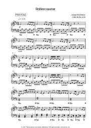 Sheet music, chords Jonas Brothers - Rollercoaster