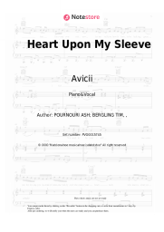 Sheet music, chords Avicii, Imagine Dragons - Heart Upon My Sleeve