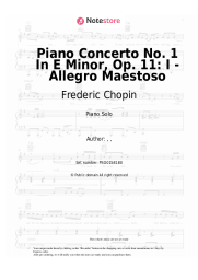 undefined Frederic Chopin - Piano Concerto No. 1 In E Minor, Op. 11: I - Allegro Maestoso