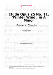 Sheet music, chords Frederic Chopin - Etude Opus 25 No. 11, 'Winter Wind', in A Minor
