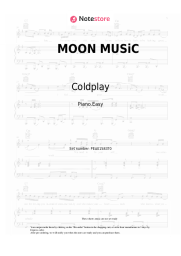 Sheet music, chords Coldplay, Jon Hopkins - MOON MUSiC