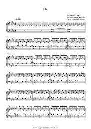 Sheet music, chords Ludovico Einaudi - Fly