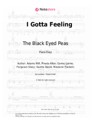 Sheet music, chords The Black Eyed Peas - I Gotta Feeling