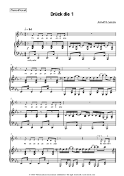 Sheet music, chords Annett Louisan - Drück die 1